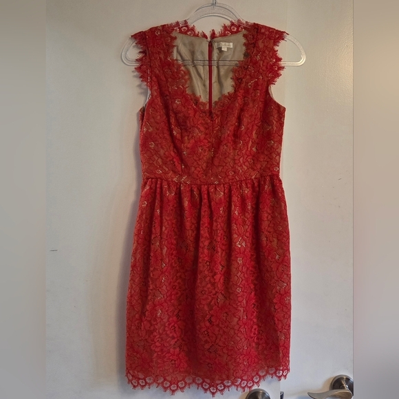 Shoshanna Dresses & Skirts - SHOSHANNA Sierra Red Lace Mini Dress Size 4